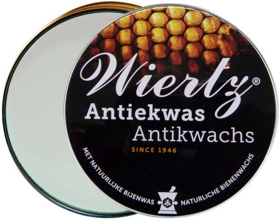 Wiertz Antiekwas Blanc wit 250 gr boenwas van zuivere bijenwas meubelonderhoudsmiddel - Foto 2