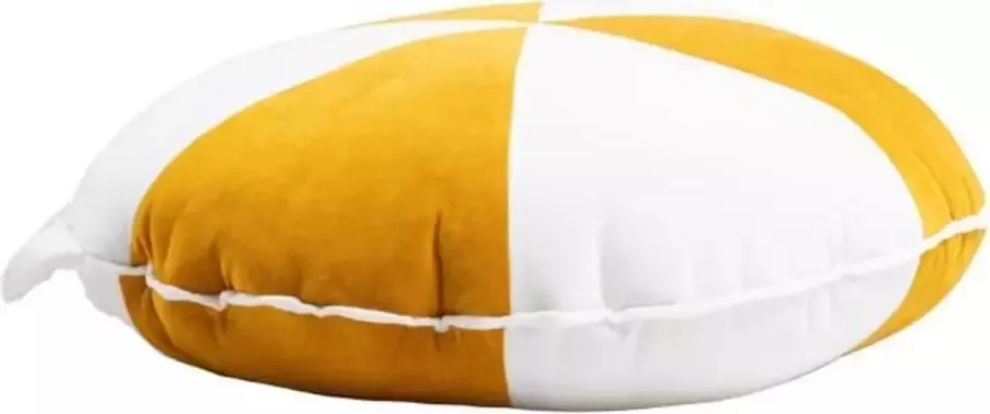 Wigiwama Cookie Beanbag Velvet Mustard White Small