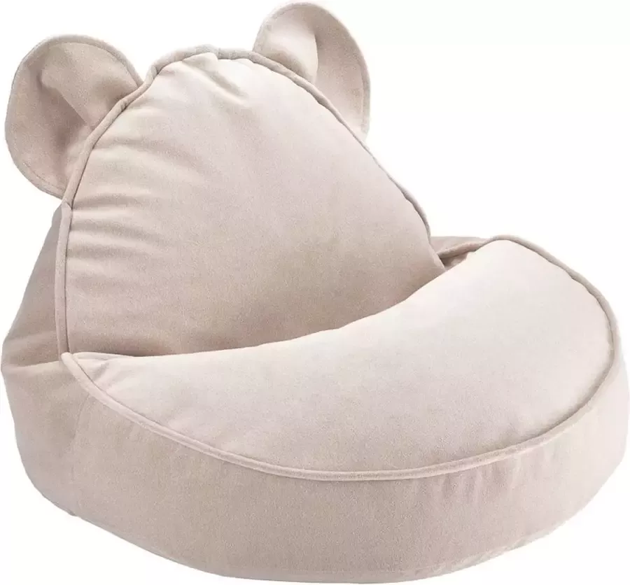 Wigiwama Kinder Zitzak Beanbag Bear Kinderkamer Dusty Beige Zitzak Kind Zit Zak 100% OEKO- Tex Katoen