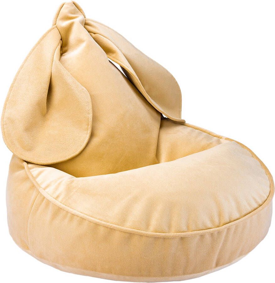 Wigiwama Kinder Zitzak Beanbag Bunny Kinderkamer Soft Caramel Zitzak Kind Zit Zak 100% OEKO- Tex Katoen