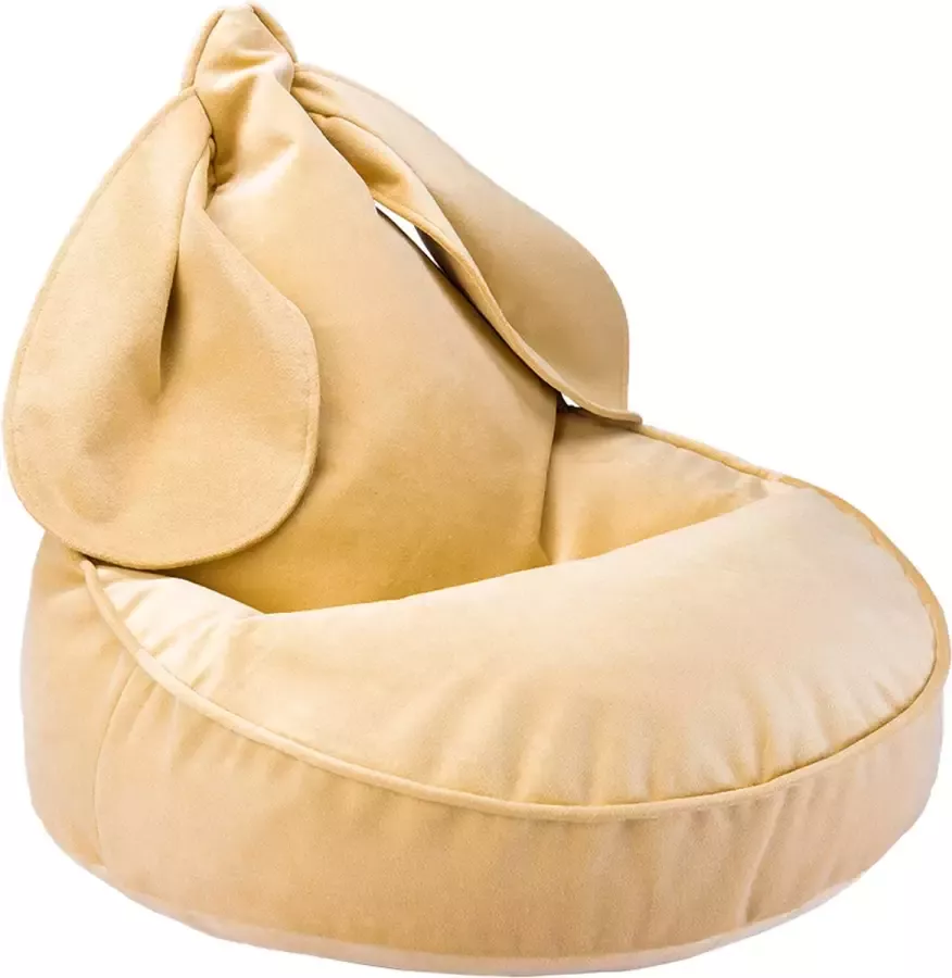 Wigiwama Kinder Zitzak Beanbag Bunny Kinderkamer Soft Caramel Zitzak Kind Zit Zak 100% OEKO- Tex Katoen