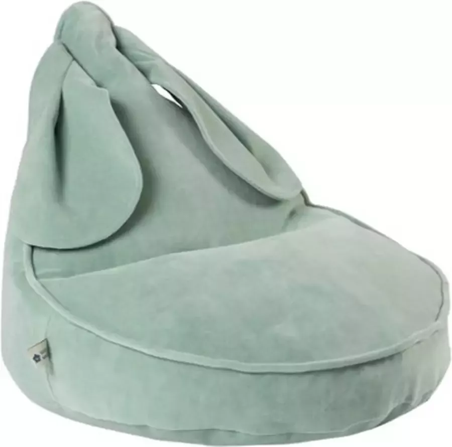 Wigiwama Kinder Zitzak Beanbag Bunny Kinderkamer Velvet Jade Zitzak Kind Zit Zak 100% OEKO- Tex Katoen