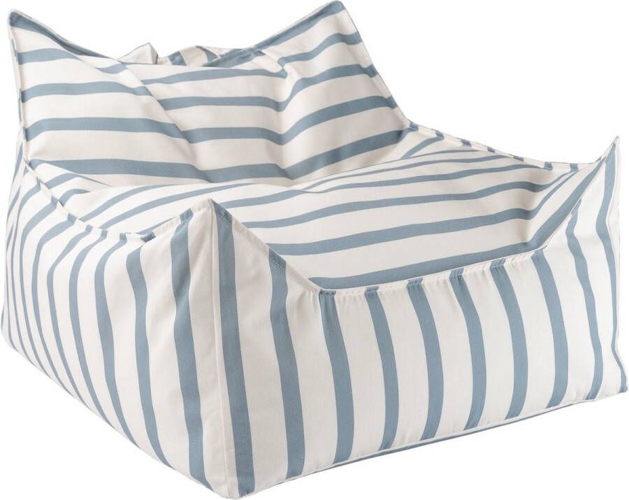 Wigiwama Kinder Zitzak Beanbag Chair Blue Stripes Zitzak Kind Zit Zak 100% OEKO- Tex Katoen