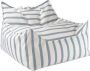 Wigiwama Kinder Zitzak Beanbag Chair Blue Stripes Zitzak Kind Zit Zak 100% OEKO- Tex Katoen - Thumbnail 2