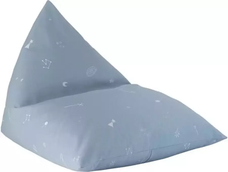 Wigiwama Kinder Zitzak Beanbag Kinderkamer Cosmic Blue Zitzak Kind Zit Zak 100% OEKO- Tex Katoen uitwasbare hoes