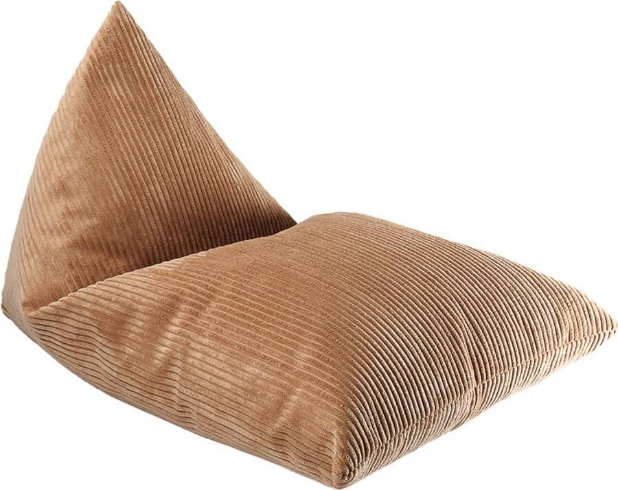 Wigiwama Corduroy Big Lounger Zitzak 110x70x70cm Toffee