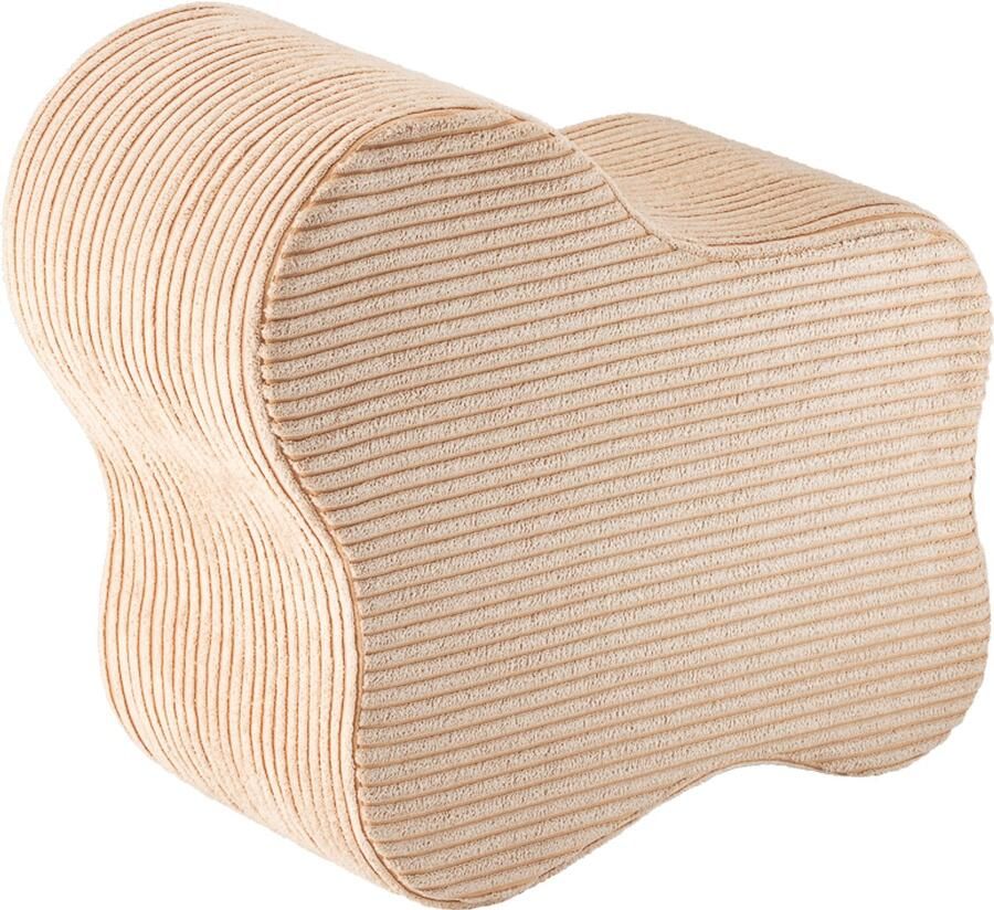 Wigiwama Corduroy Cloud Pouffe Poef Ø40x25cm Brown Sugar