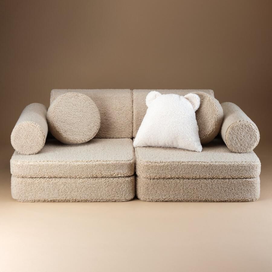 Konges Sløjd Wigiwama Teddy Settee 136x78x46cm Biscuit