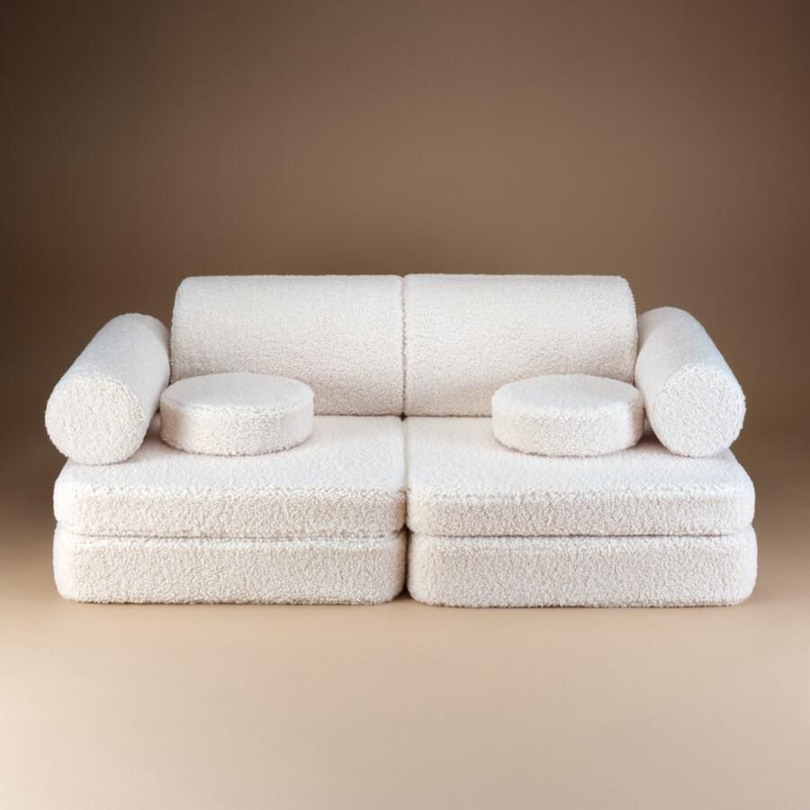 Konges Sløjd Wigiwama Teddy Settee 136x78x46cm Cream White
