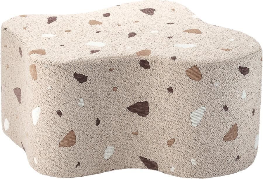 Wigiwama Teddy Cloud Pouffe Poef Ø40x25cm Terrazzo Sand