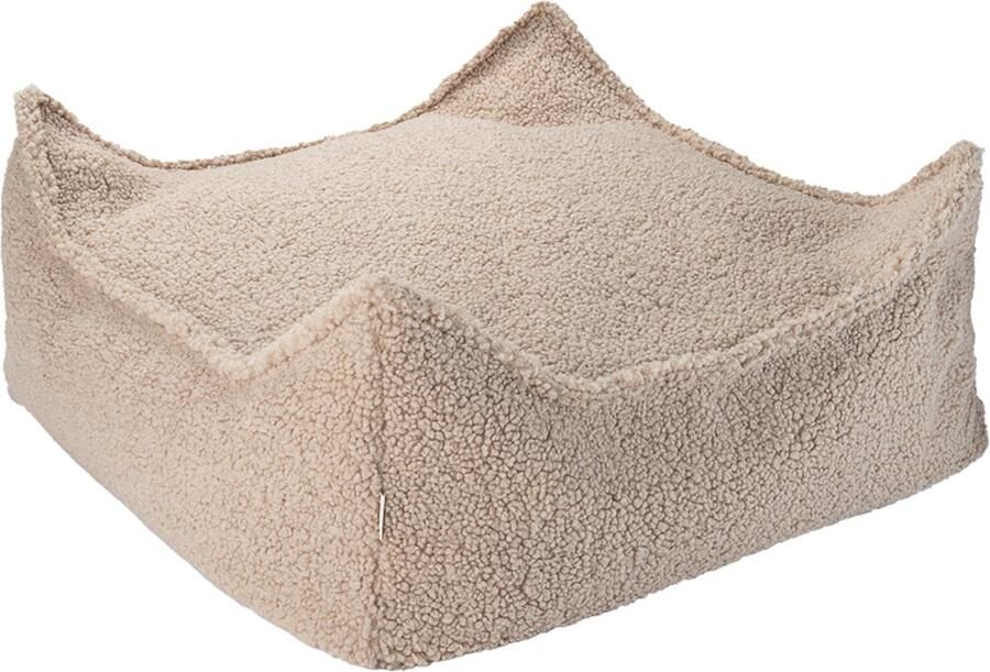 Wigiwama Teddy Square Ottoman Poef 80x70x50cm Biscuit