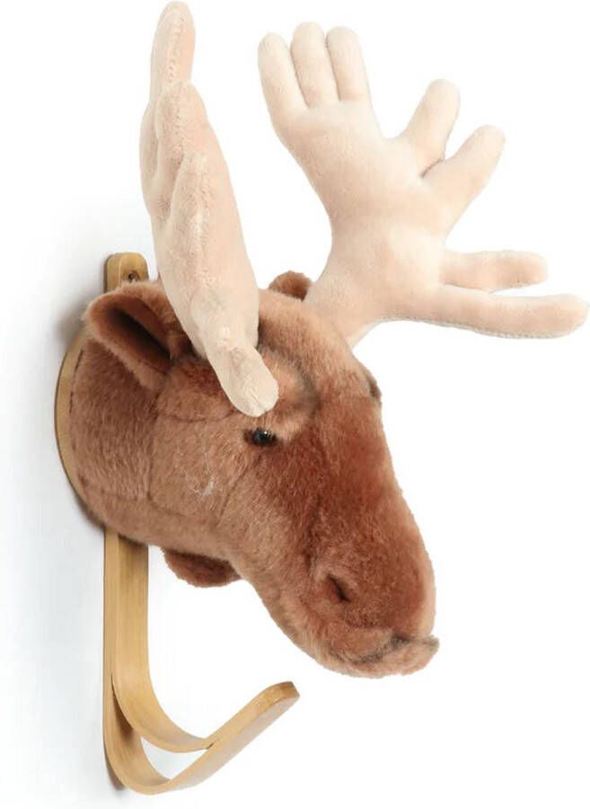 Wild&Soft Wild & Soft Houten dierenkapstok Eland