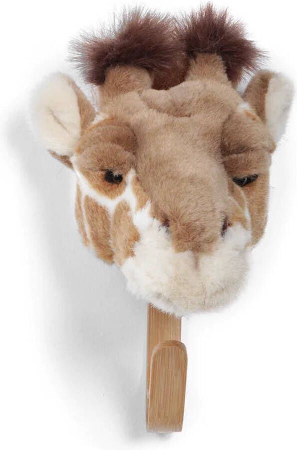Wild&Soft Wild & Soft Houten dierenkapstok Giraf