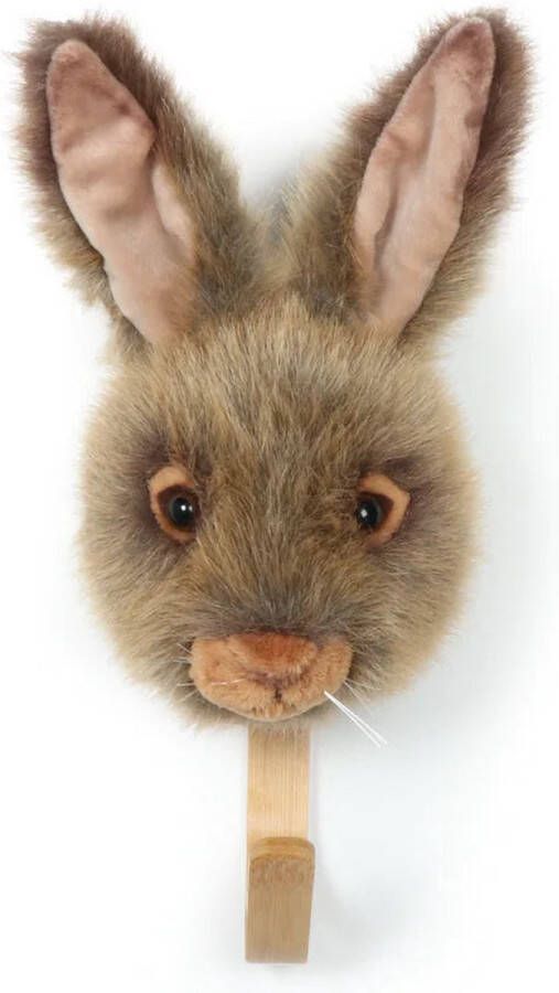 Wild&Soft Wild & Soft Houten dierenkapstok Haas
