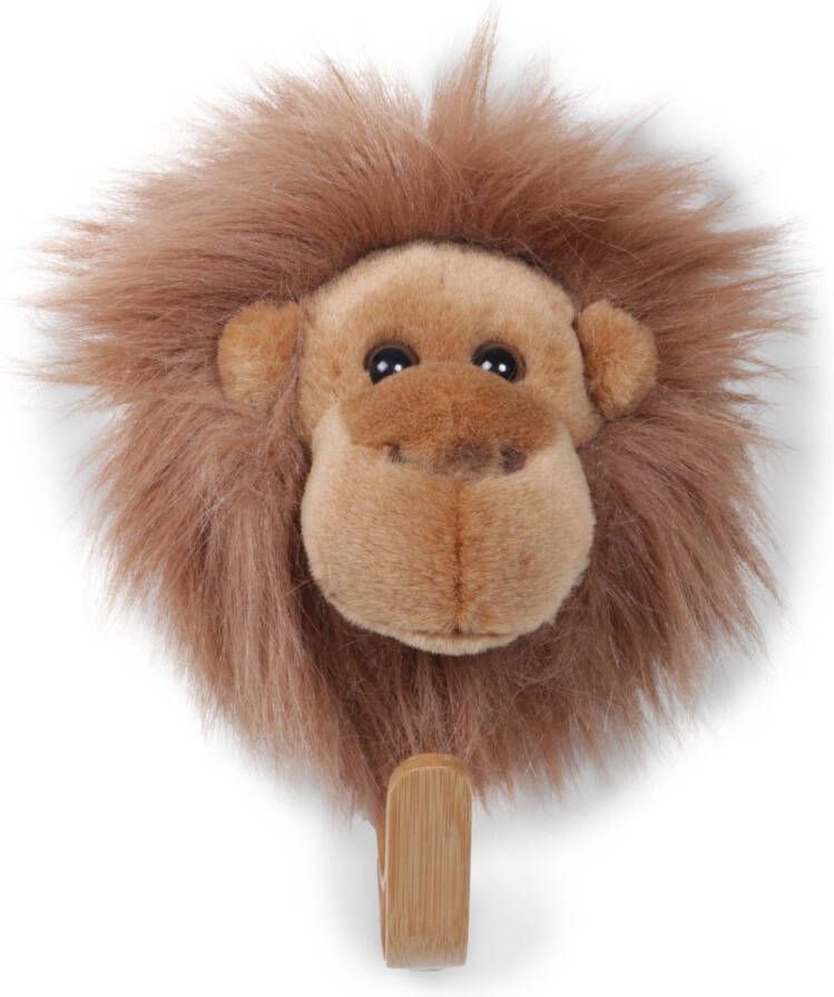 Wild&Soft Wild & Soft Houten dierenkapstok Oerang-oetan