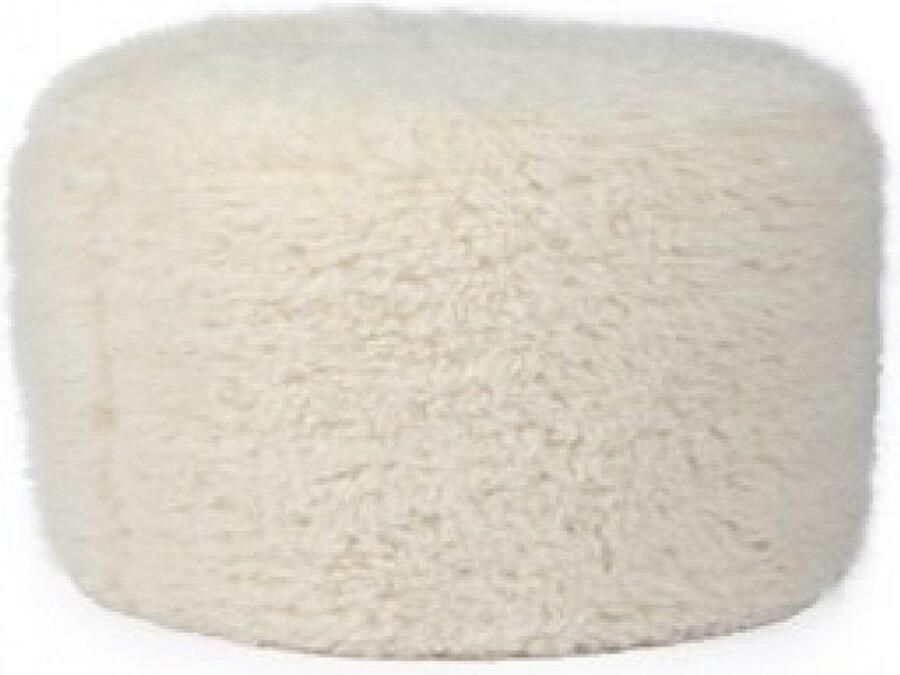 Wild&Soft Wild & Soft Poef large Schaap Super zacht Ø32xH35cm Wit
