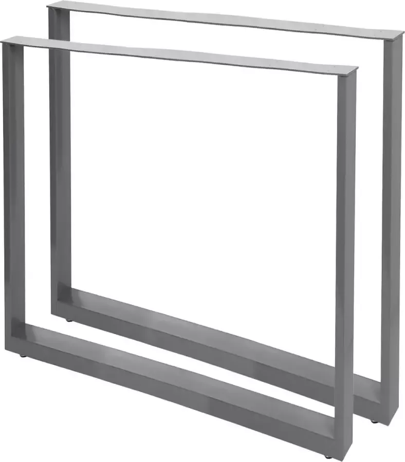 Wildanger Technik Wildanger industriële vierkante tafelpoten 70x72cm grijs gepoedercoate tafels bureaus