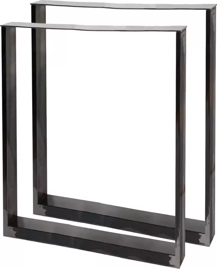 Wildanger Technik Wildanger tafelpoten industrieel design 60x72cm blank vernis gecoat staal