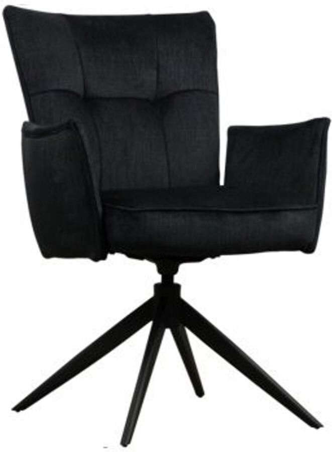 Wildeboer & van der Weide Eetkamerstoel Maartje Swivel Voss Zwart 18