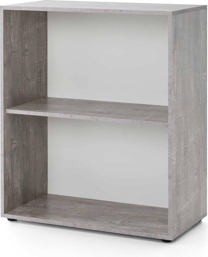 Wilmes Rek Maxi-office breed beton wit