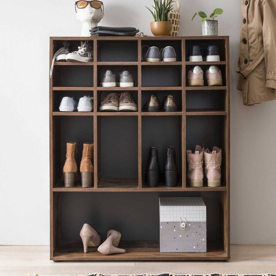 Wilmes Schoenenkast Judy 91.50cm 17 vakken old style