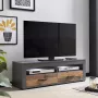 Wilmes TV Meubel Tv-meubel Sami 2 laden 120cm Grijs - Thumbnail 1