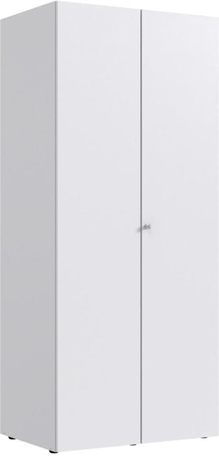 Wimex multiroom concept kledingkast incl. slot 2 deuren wit houtmateriaal 54x80x185 cm - Foto 4