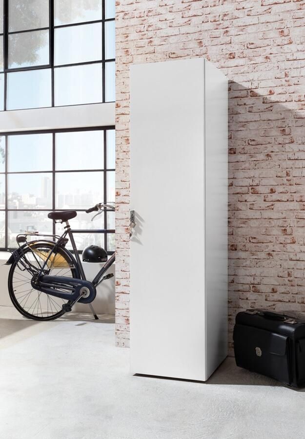 Wimex multiroom concept kledingkast wit houtmateriaal afsluitbaar 54x45x185 cm - Foto 2