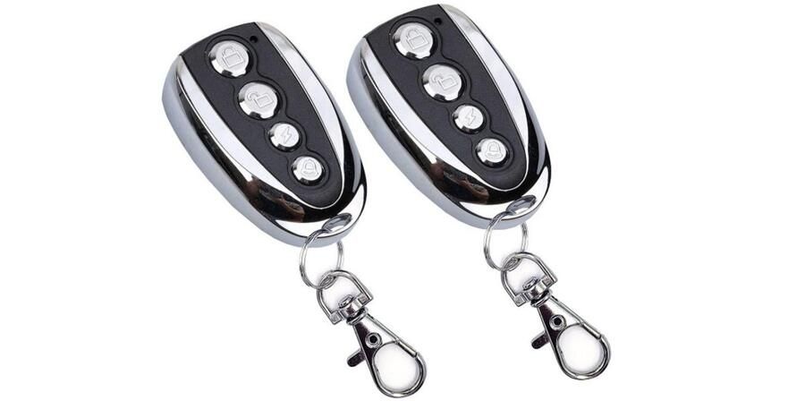 WNHB 2x Handzender 433 MHz – Compatibel met Nice Flor-S DITEC V2 – 4 Kanalen – Garagedeuropener – Eenvoudige Instelling