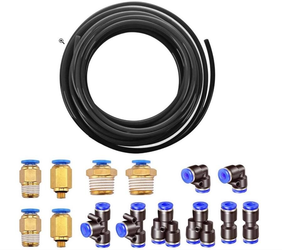 WNHB Pneumatische PU Slang 10 Meter – Flexibele Persluchtslang met Koppelingen – Luchtslang voor Compressor Gereedschap Werkplaats