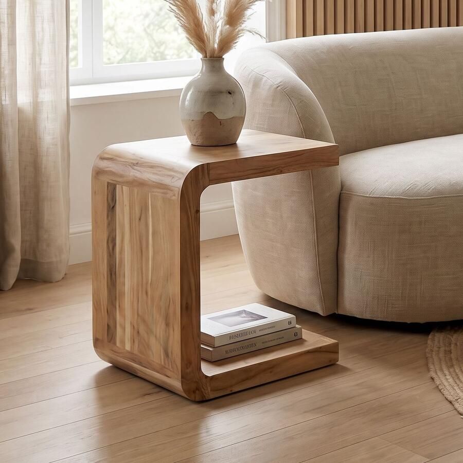 Wohnling Bijzettafel acaciahout 45x45 cm WL7.783
