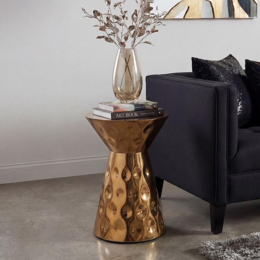 Wohnling Bijzettafel aluminium goud 36 cm WL7.658 - Foto 2