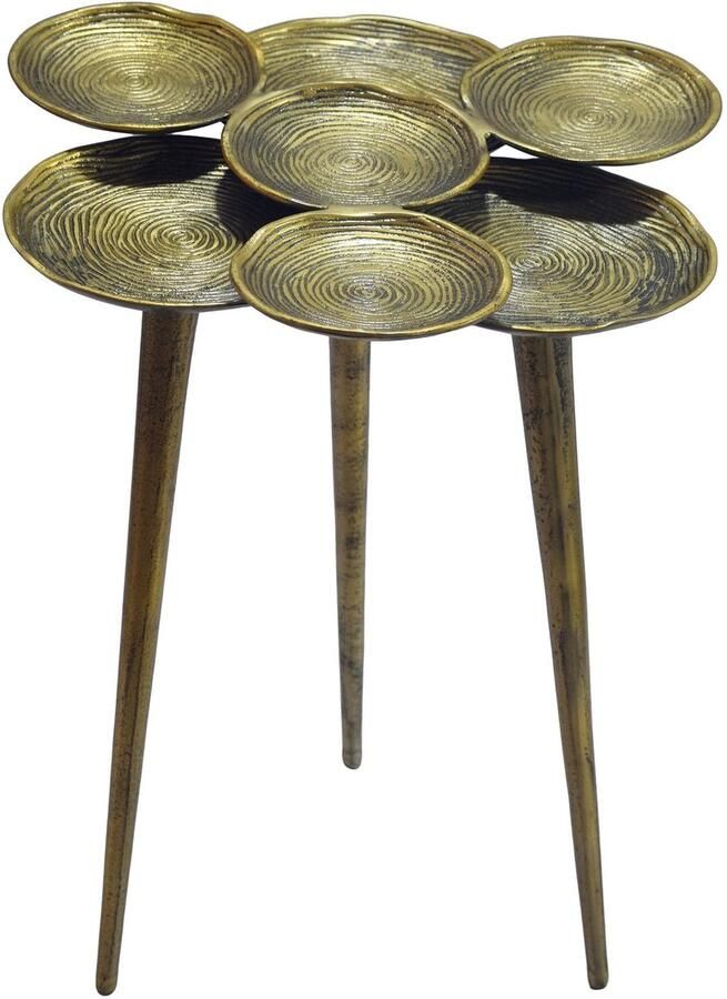 Wohnling Bijzettafel aluminium goud 46 cm rond WL7.519 - Foto 2