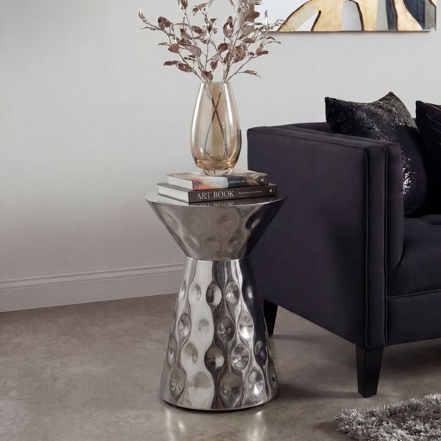 Wohnling Bijzettafel aluminium zilver 36 cm WL7.659 - Foto 2