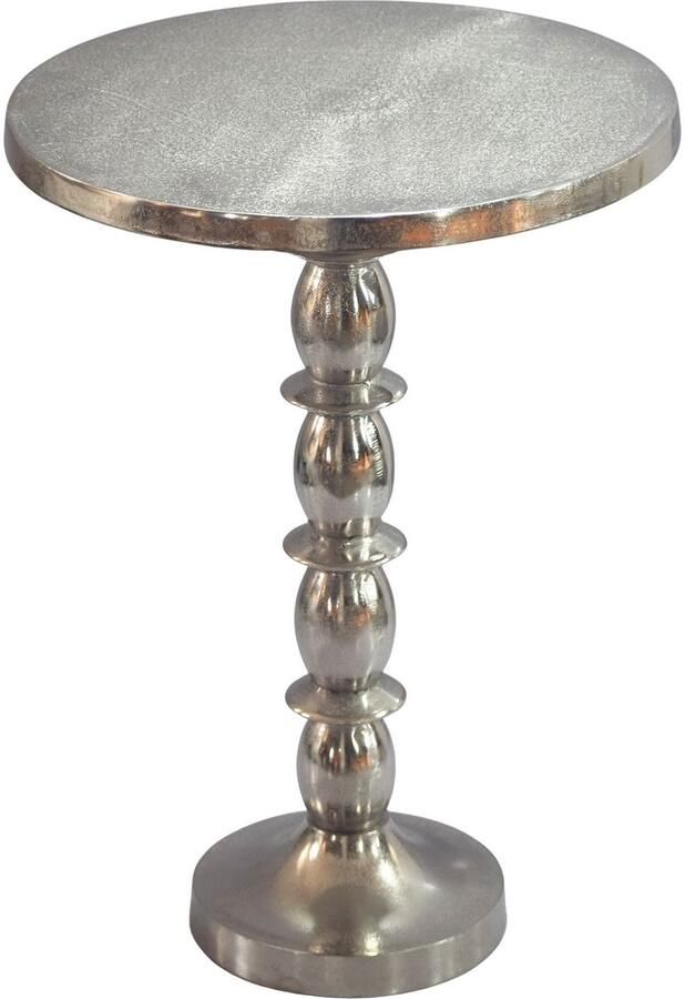 Wohnling Bijzettafel zilver rond 40x56x40 cm WL7.540