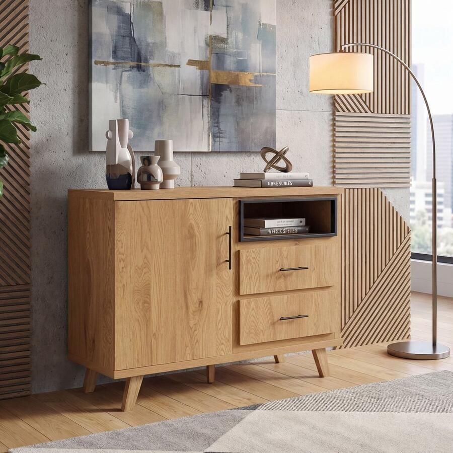 Wohnling Dressoir eiken 116 cm breed WL7.648