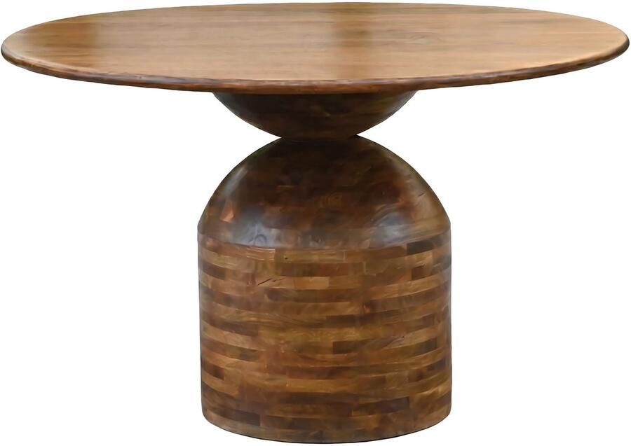 Wohnling Eettafel mangohout 120 cm rond WL7.435
