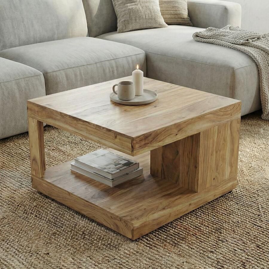 Wohnling Salontafel acaciahout 60 cm WL7.777 - Foto 2