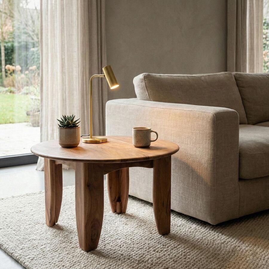 Wohnling Salontafel acaciahout rond 60 cm WL7.598 - Foto 2