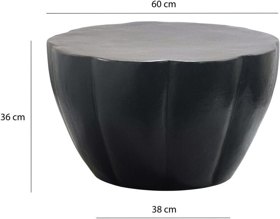 Wohnling Salontafel aluminium zwart 60 cm rond WL7.468 - Foto 2