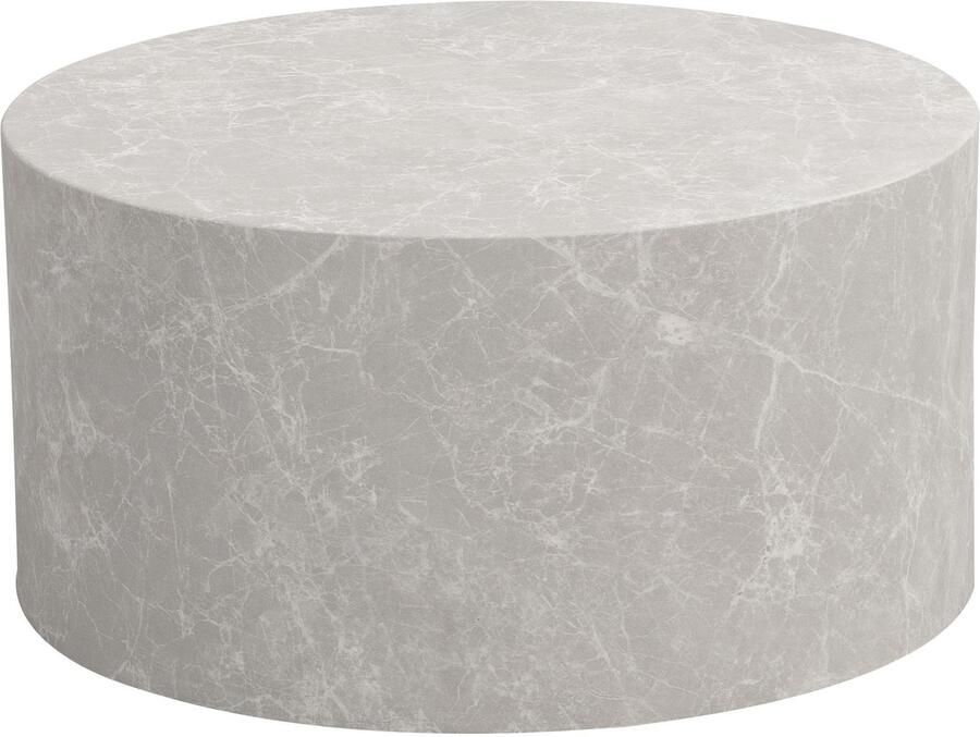 Wohnling Salontafel MONOBLOC steenlook beige 60x60 cm