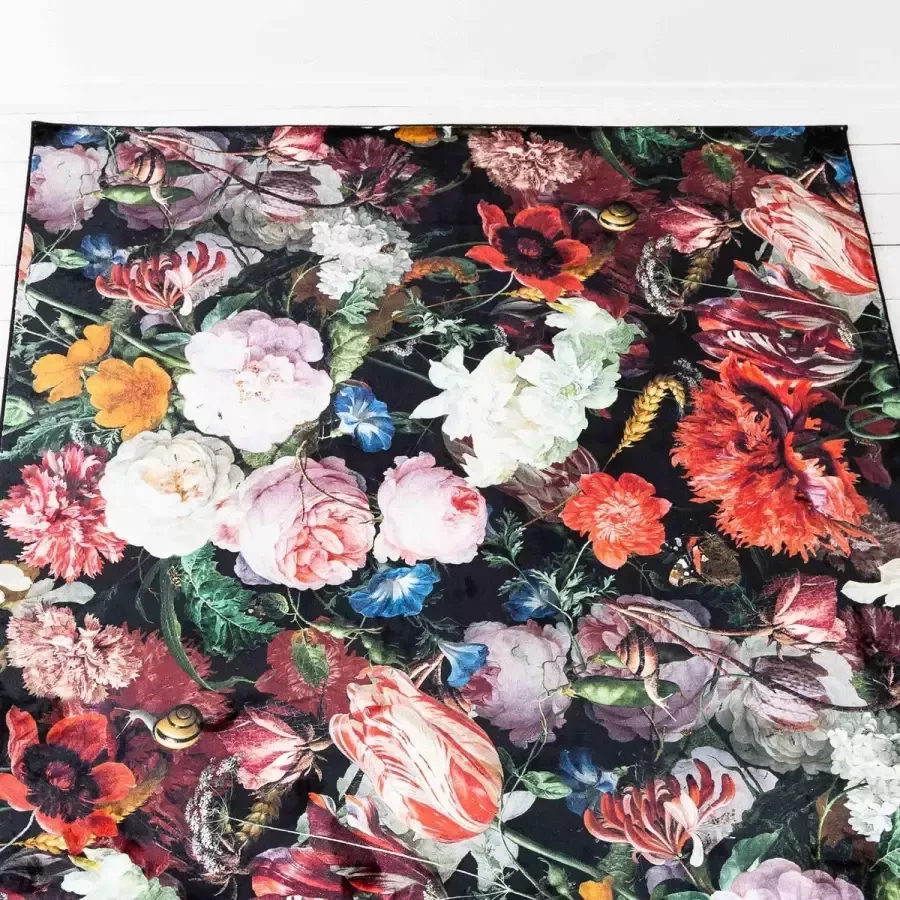 Wolff Blitz Interior Rijksmuseum Vloerkleed 180x250cm Rechthoekig Hoogpolig Kunstrijk design Jan Davidsz. de Heem Kleurrijk Tapijt