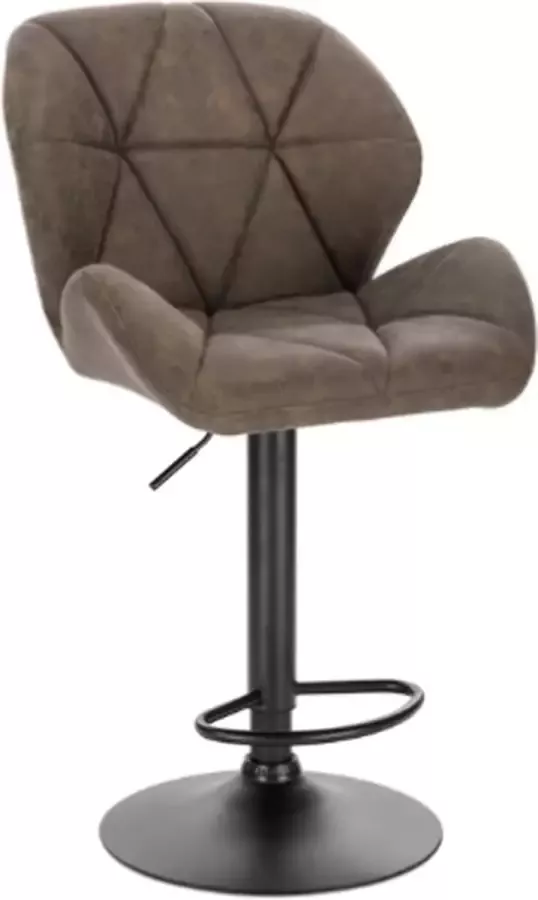 Woltu Barkruk interieur keukenbar bruin leder