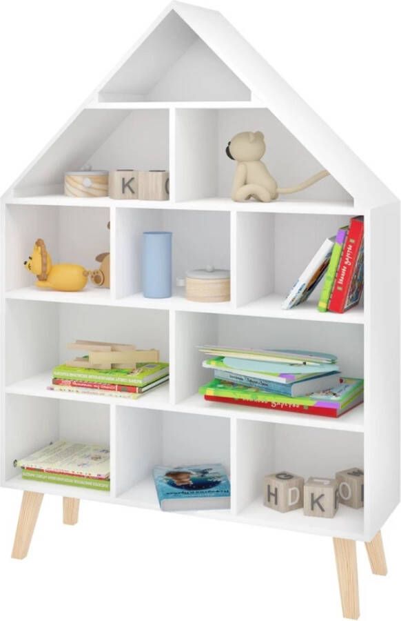 Woltu Boekenkast Kinderkamer Boekenrek Kind Boekenkast kind Kleuter Baby Peuter Kinderkast Kinderboekenrek