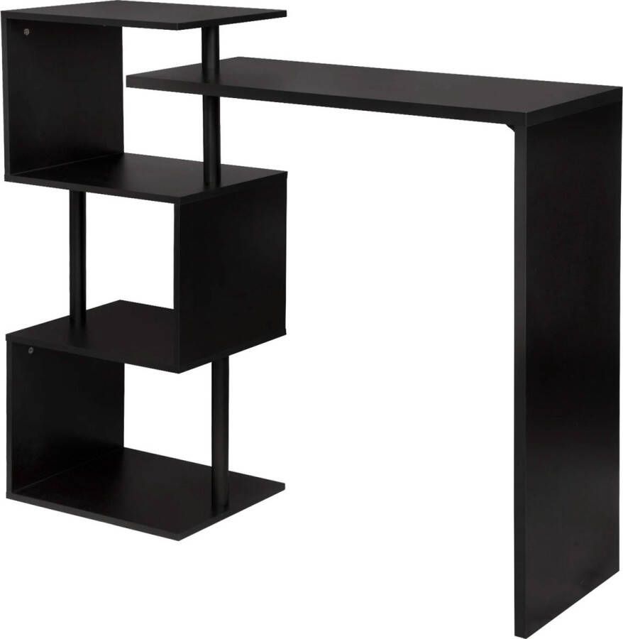 Woltu Moderne Bartafel Hoge Tafel Voor Keuken & Bar Luxe Bartafels Tafels Zwart