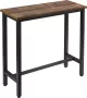 Woltu Vintage BarTafel Sidetable Dressoir Wandtafel Haltafel Hoge Tafel Zwart Hout Industrieel - Thumbnail 1