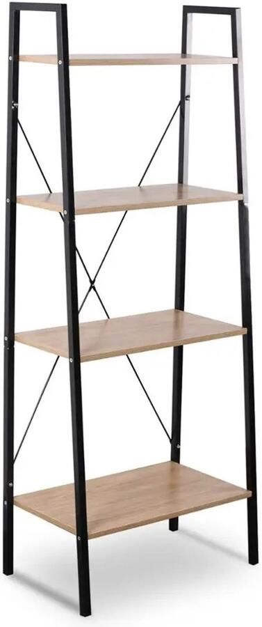 Woltu RoyaLuxe Boekenrek Boekenplank Kastje Zwart Boekenkast Kast Dressoir Kast Woonkamer Garderobe Organizer Opbergkast Opbergkasten