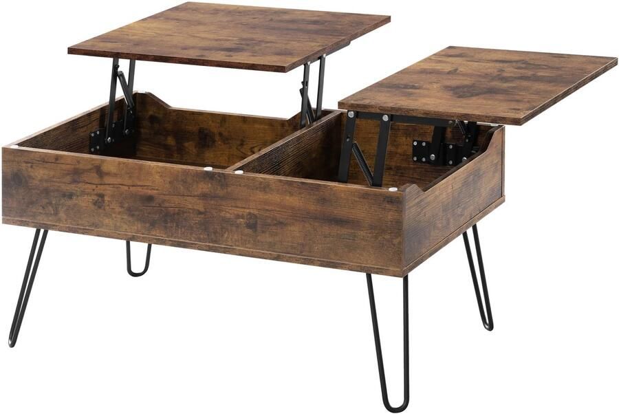 Woltu RoyaLuxe Salontafels Salontafel Met Verborgen Opbergruimte Bijzettafel Tafel Sidetable Eettafel Tafels Woonkamer Keukentafel Salontafel Met Opbergruimte Salon Tafel Tafeltje Woonkamer Tafel Woonkamer Tafeltje