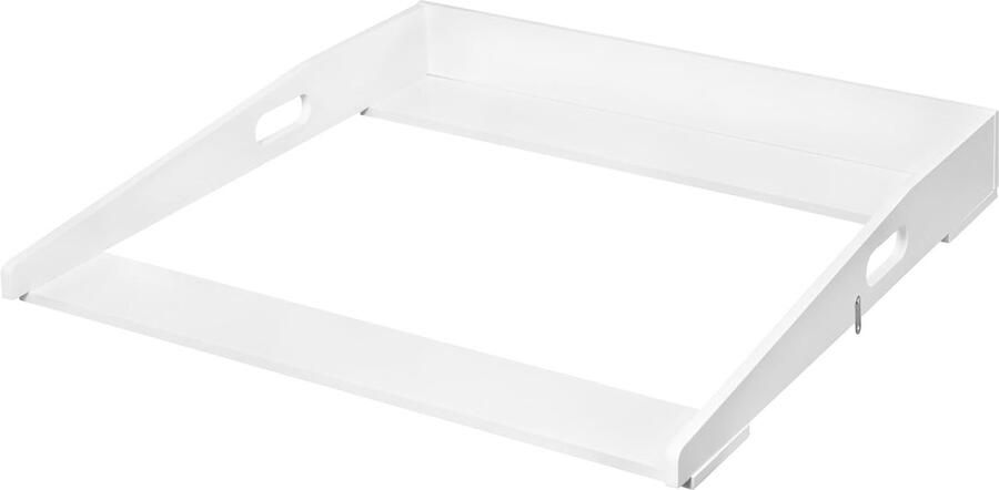 Woltu Universele Aankleedtafel Opzet – Geschikt voor Commode of Tafel 70 cm Breed – Met Opstaande Randen & Antislip – Veilig en Ruimtebesparend – Wit