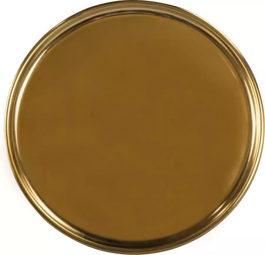 Womo-design Bijzettafel 45x45x50 cm zwart goud ijzer en metaal - Foto 2